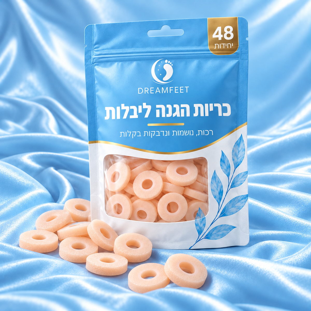 כריות הגנה ליבלות DREAMFEET — מארז 3 שקיות
