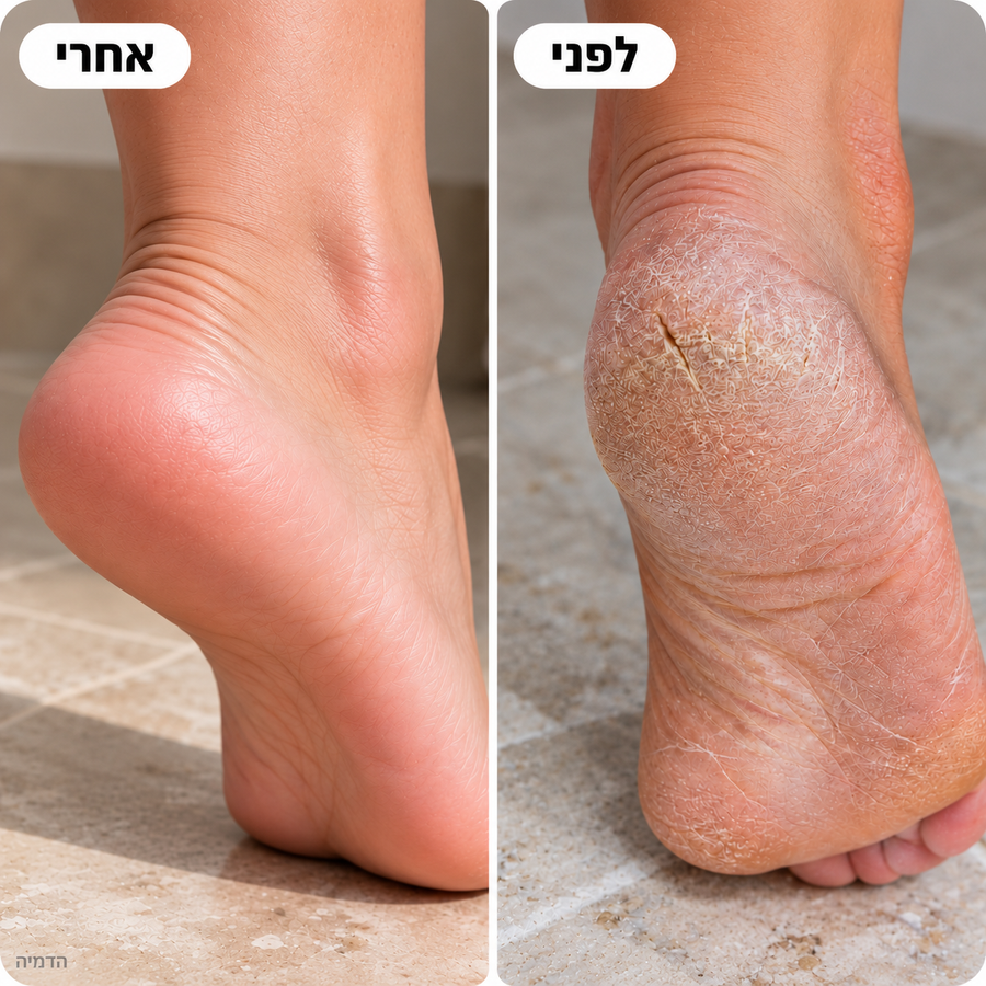 "כבר אחרי כמה שימושים הרגליים מרגישות הרבה יותר חלקות ונעימות."