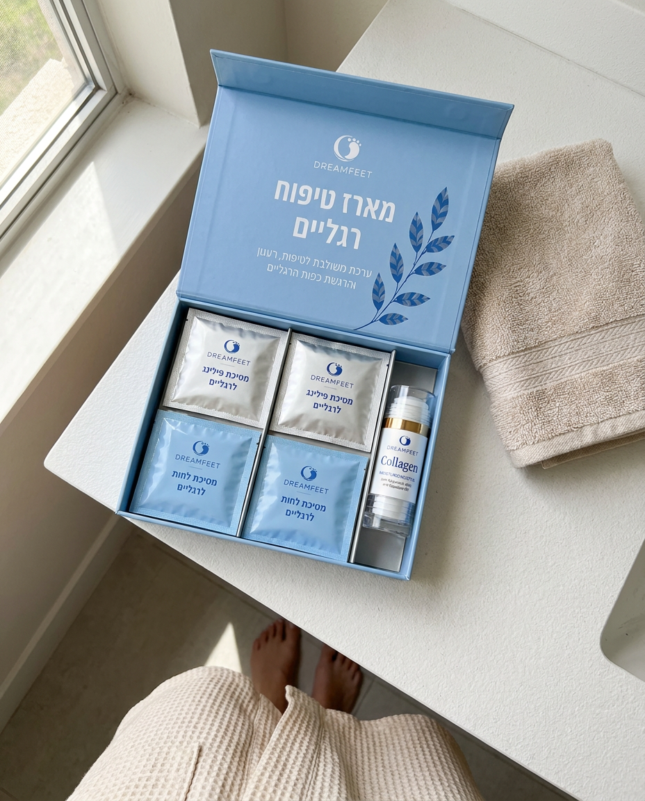 מארז טיפוח רגליים של DREAMFEET